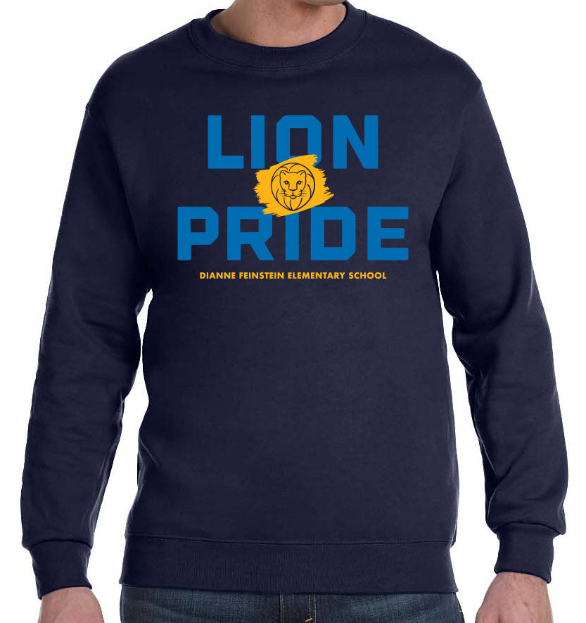 Lion Pride Adult Crew Neck Sweatshirt