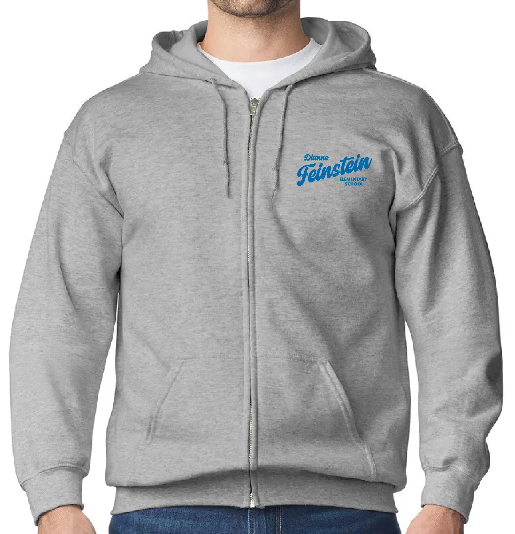 Home of the Lions Adult Full-zip Hooded Sweatshirt
